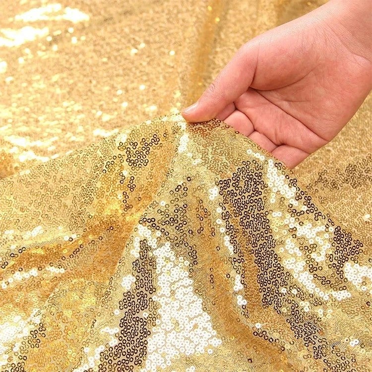 Bluejw Manteles Redondo Para Eventos Fiesta Mantel De Lentejuelas Round Sequin Tablecloth Gold Table Cloth Round Wedding for Parties - Image 4